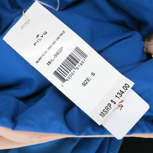 NWT PilyQ PQ Colorblock Island Ring Side One Piece Bathing Swimsuit $134 Small - Picture 6 of 6